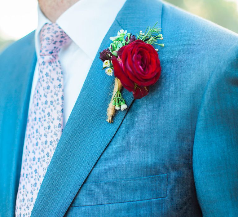 Red Rose Buttonhole