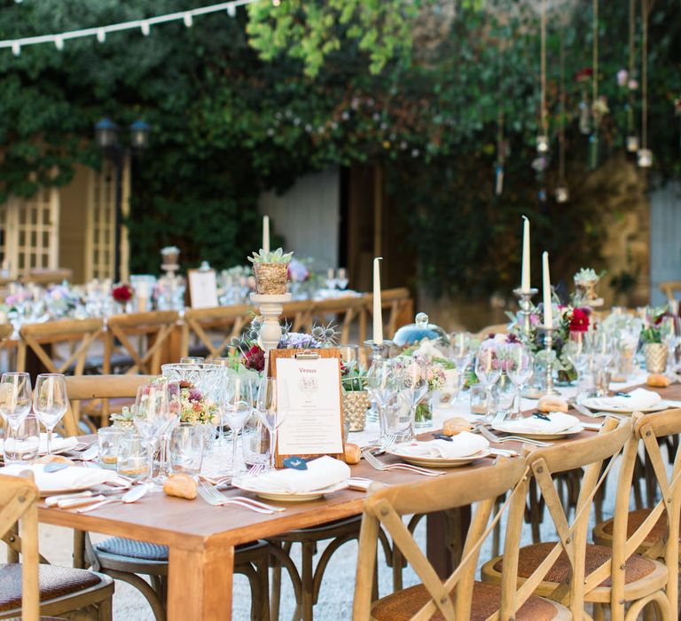 Outdoor Wedding Reception