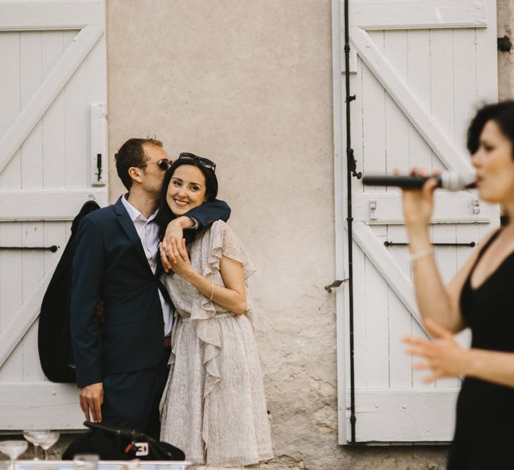 Elegant French Chateau Wedding With Bride In Catherine Deane & Bridesmaids In Navy ASOS Dresses Images By Green Antlers Photography