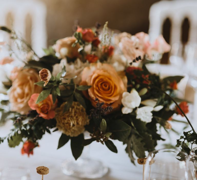 Elegant French Chateau Wedding With Bride In Catherine Deane & Bridesmaids In Navy ASOS Dresses Images By Green Antlers Photography