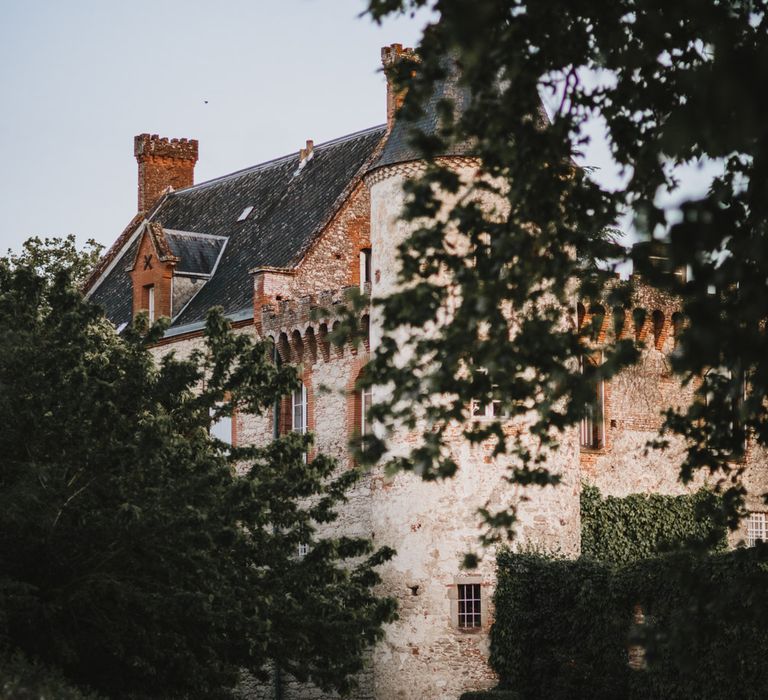 Elegant French Chateau Wedding With Bride In Catherine Deane & Bridesmaids In Navy ASOS Dresses Images By Green Antlers Photography