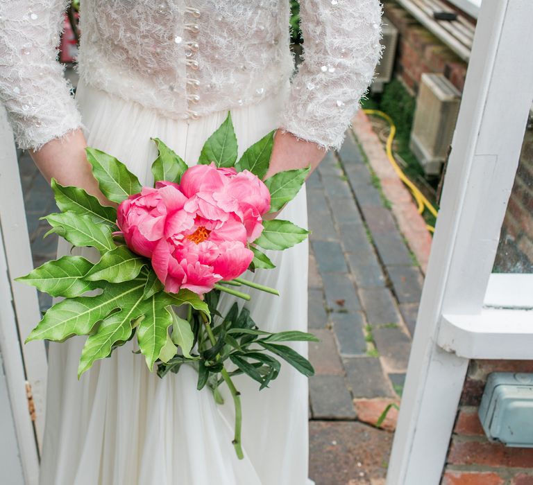 Botanical Wedding Inspiration Miami Tropical Vibes Styling The Vintage House That Could With Bridal Separates Catherine Deane & Images Life Through A Lens