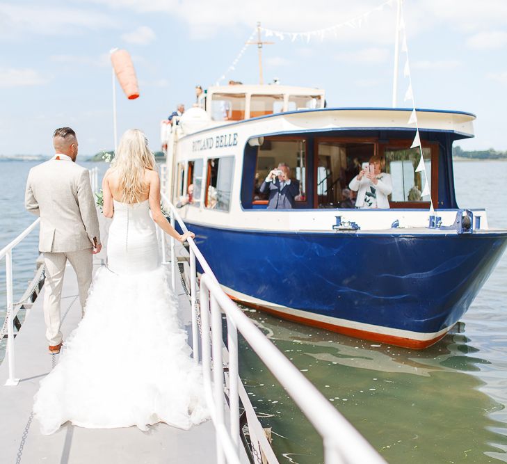 Rutland Water Cruises Ltd | Wedding Ceremony at Normanton Church on Rutland Water | White Stag Wedding Photography