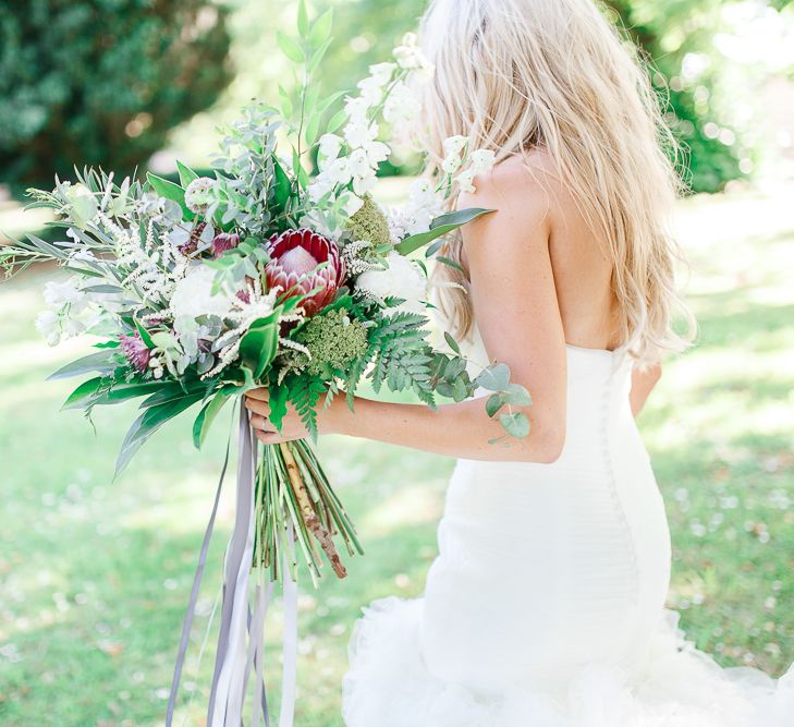 Bride in Pronovias Wedding Dress | White Stag Wedding Photography