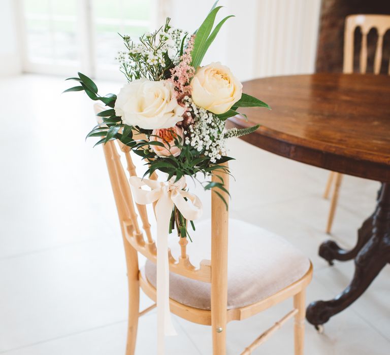 Floral Chair Back Decor