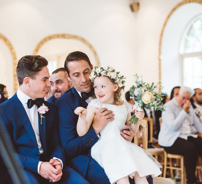 Flower Girl in John Lewis Dress & Flower Crown