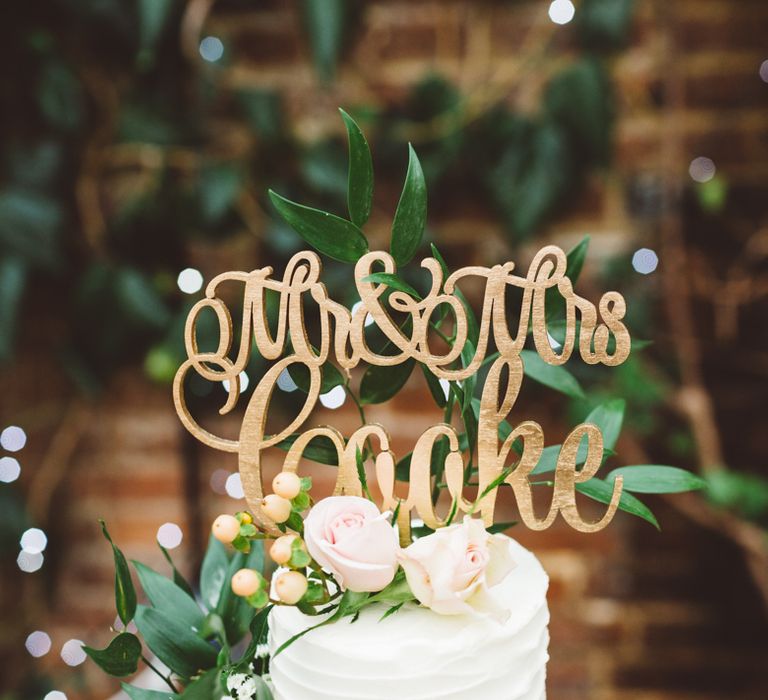 Personalised Wooden Laser Cut Cake Topper