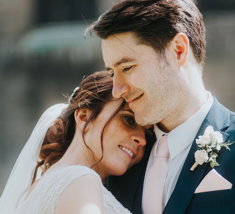 Bride in Sophia Tolli Gown | Groom in Next Suit | Classic Marquee Reception at Chippenham Park | Eliza Claire Photography