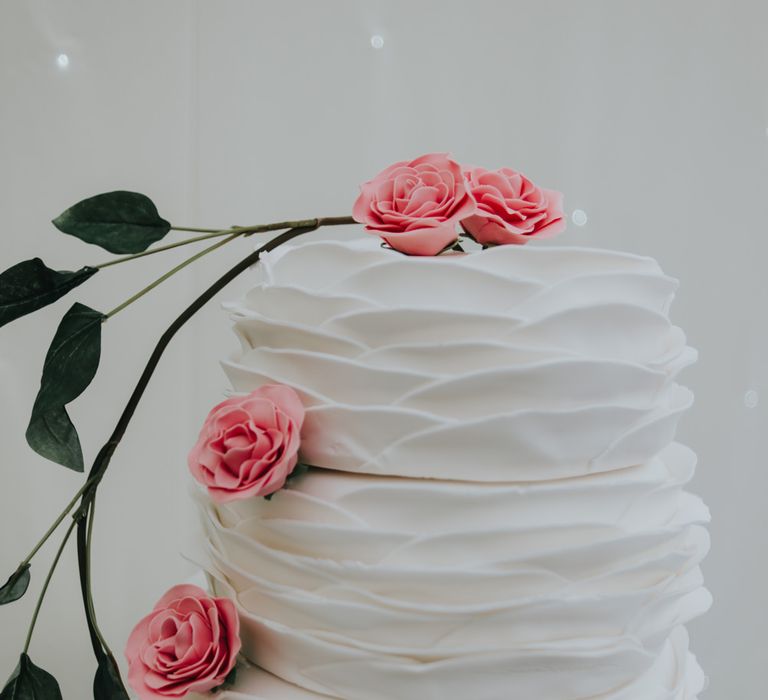 Wedding Cake | Classic Marquee Reception at Chippenham Park | Eliza Claire Photography