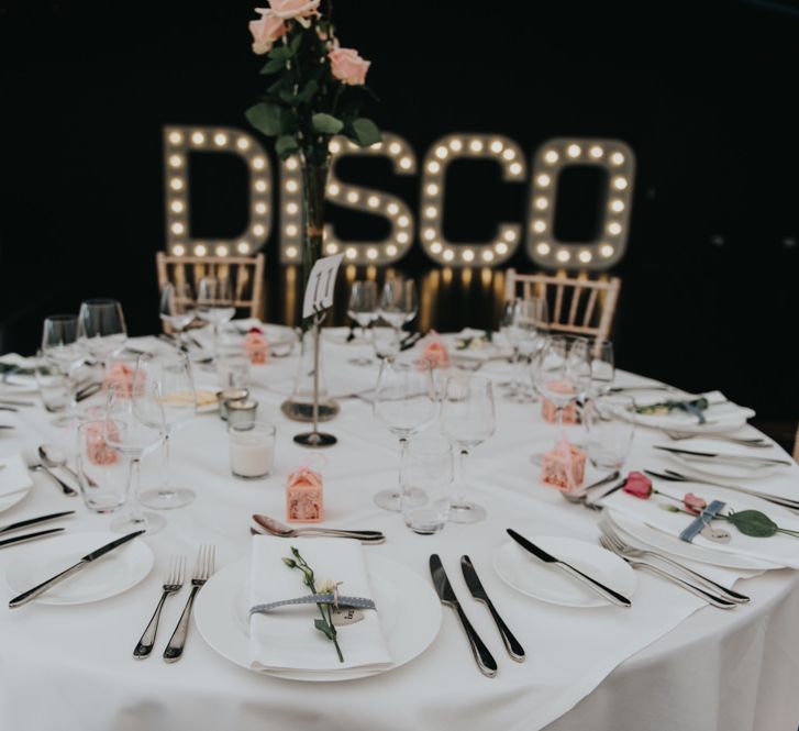 Tablescape | Classic Marquee Reception at Chippenham Park | Eliza Claire Photography