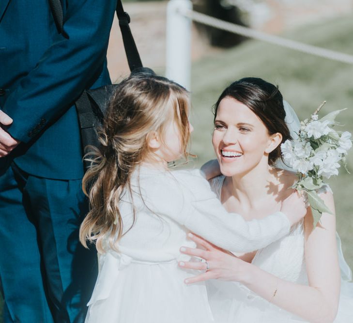 Bride in Sophia Tolli Bridal Gown | Classic Marquee Reception at Chippenham Park | Eliza Claire Photography