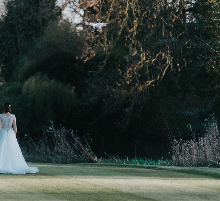 Bride in Sophia Tolli Gown | Groom in Next Suit | Classic Marquee Reception at Chippenham Park | Eliza Claire Photography