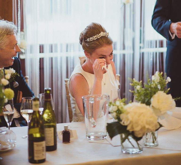 Bride During Wedding Speeches