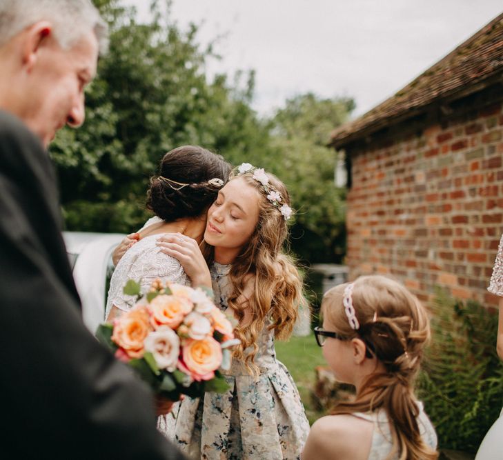 Ratsbury Barn Wedding With Bride In Eliza Jane Howell & Bridesmaids In Coast With Images From Frances Sales Photography