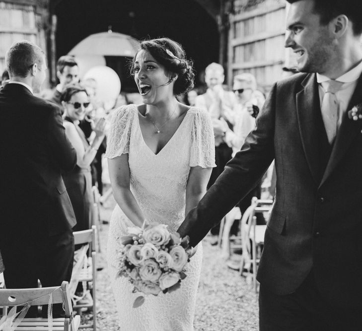 Ratsbury Barn Wedding With Bride In Eliza Jane Howell & Bridesmaids In Coast With Images From Frances Sales Photography