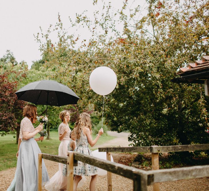 Ratsbury Barn Wedding With Bride In Eliza Jane Howell & Bridesmaids In Coast With Images From Frances Sales Photography