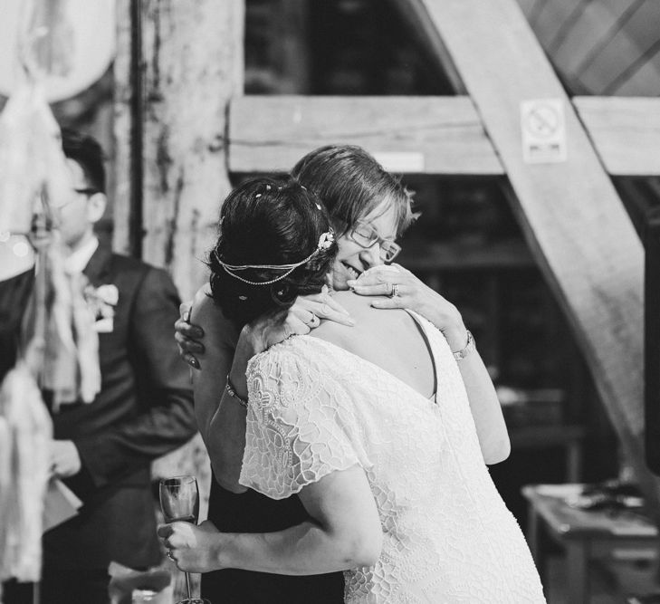 Ratsbury Barn Wedding With Bride In Eliza Jane Howell & Bridesmaids In Coast With Images From Frances Sales Photography