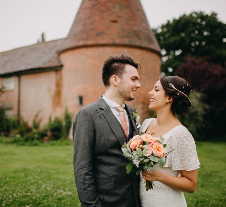 Ratsbury Barn Wedding With Bride In Eliza Jane Howell & Bridesmaids In Coast With Images From Frances Sales Photography