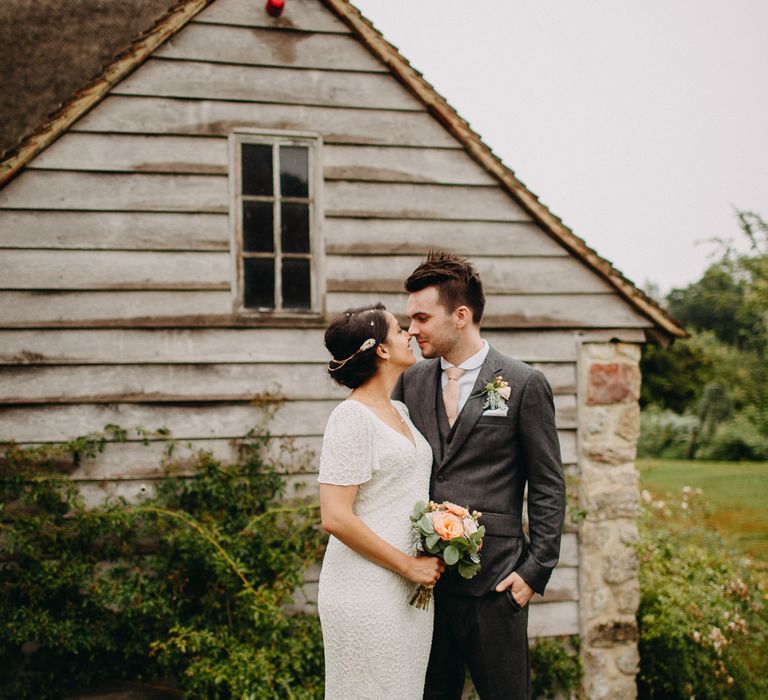 Ratsbury Barn Wedding With Bride In Eliza Jane Howell & Bridesmaids In Coast With Images From Frances Sales Photography