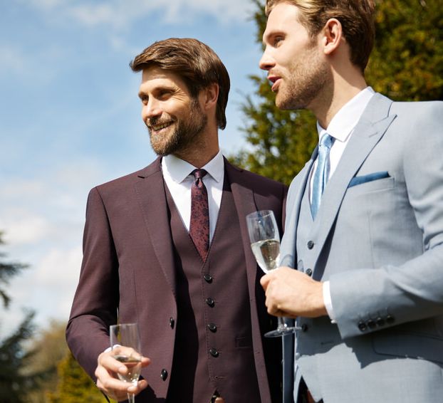 Suit Hire For Grooms & Groomsmen From <a href="https://tidd.ly/41db8232" rel="noopener" target="_blank">Moss Bros.</a>