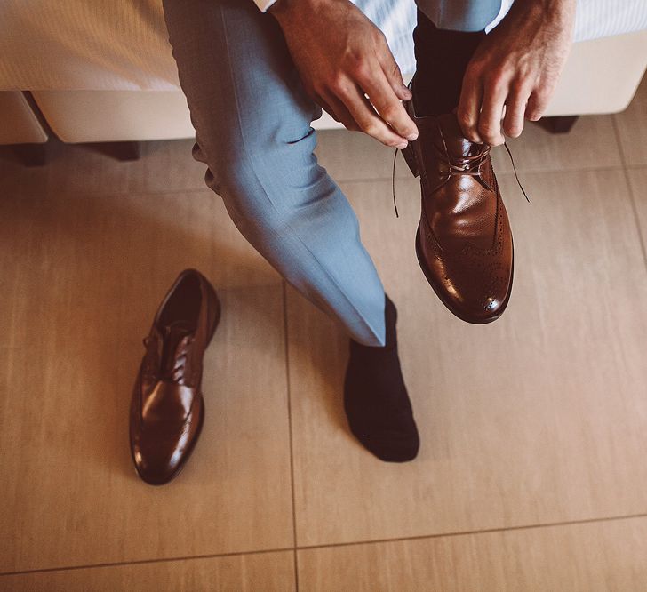 Tan Brogues