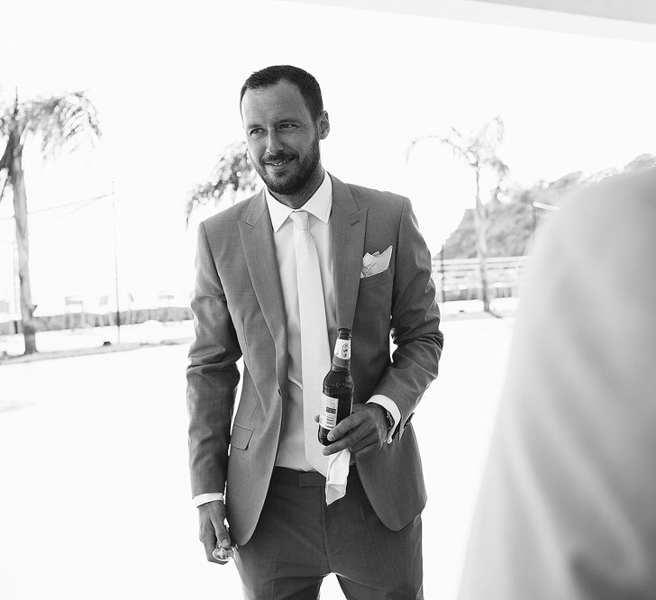 Groom in Reiss Suit