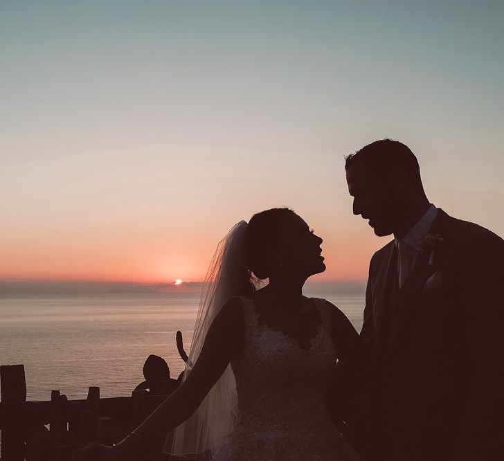 Bride & Groom Sunset