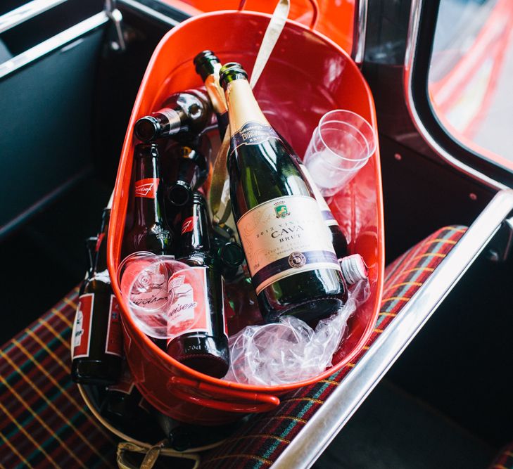 Red London Bus Wedding Transport