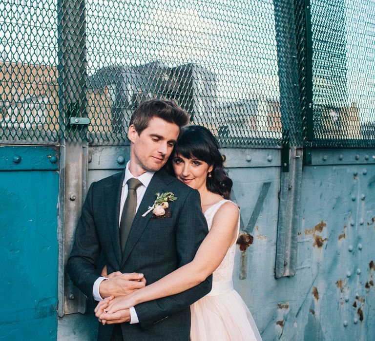 Blush Pink Wedding Dress Tamsin by Catherine Deane