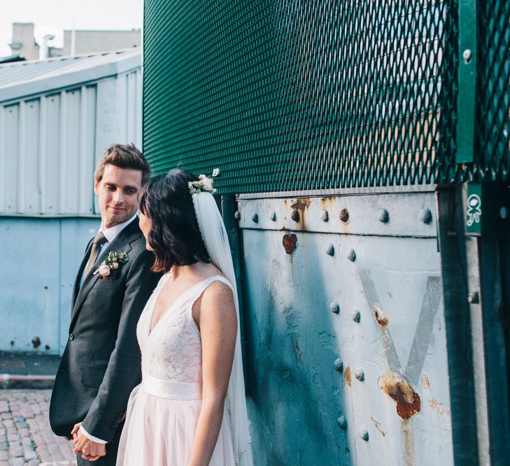 Blush Pink Wedding Dress Tamsin by Catherine Deane