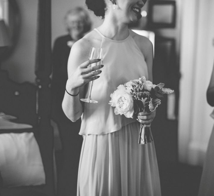 Bridesmaid in Dessy Dress | Vintage Wedding at Burgh House & The Pickle Factory London | Lovestruck Photography