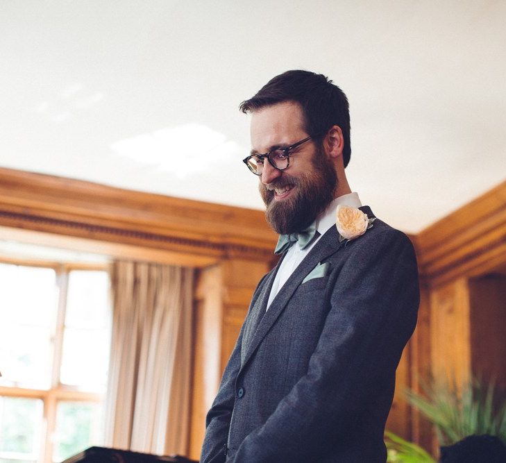 Groom in Hugo Boss Suit | Vintage Wedding at Burgh House & The Pickle Factory London | Lovestruck Photography