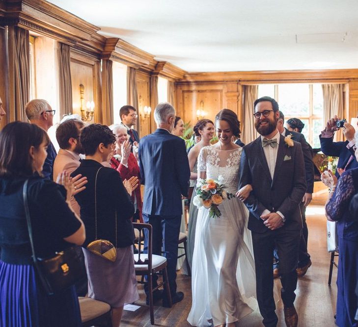 Bride in Alice Temperley Saffron Gown | Groom in Hugo Boss Suit | Vintage Wedding at Burgh House & The Pickle Factory London | Lovestruck Photography