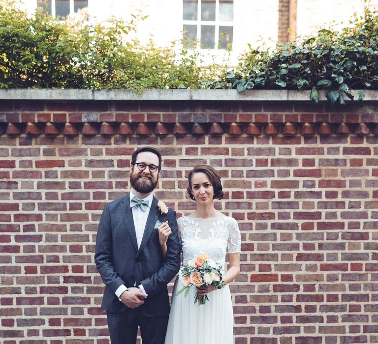 Bride in Alice Temperley Saffron Gown | Groom in Hugo Boss Suit | Vintage Wedding at Burgh House & The Pickle Factory London | Lovestruck Photography