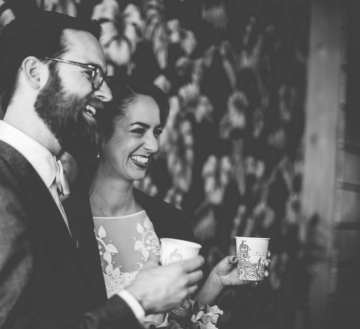 Bride in Alice Temperley Saffron Gown | Groom in Hugo Boss Suit | Vintage Wedding at Burgh House & The Pickle Factory London | Lovestruck Photography