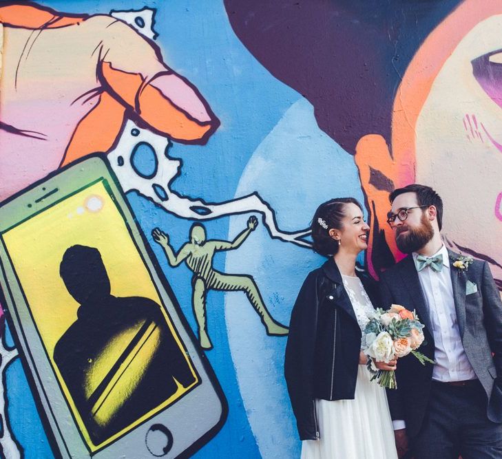 Bride in Alice Temperley Saffron Gown | Groom in Hugo Boss Suit | Vintage Wedding at Burgh House & The Pickle Factory London | Lovestruck Photography