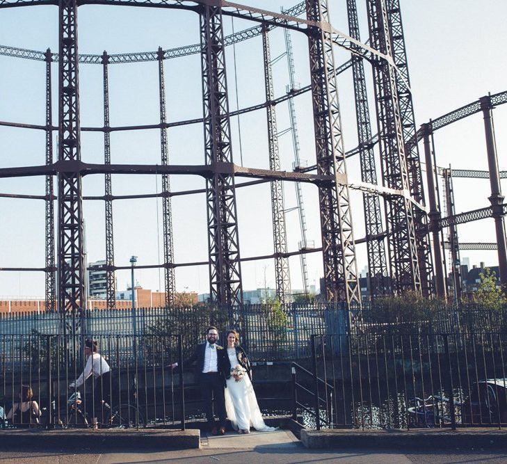 Bride in Alice Temperley Saffron Gown | Groom in Hugo Boss Suit | Vintage Wedding at Burgh House & The Pickle Factory London | Lovestruck Photography