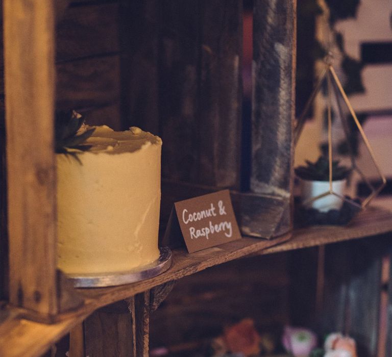 Rustic Crate Cake Table | Vintage Wedding at Burgh House & The Pickle Factory London | Lovestruck Photography