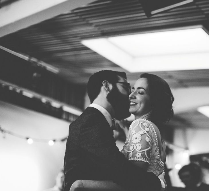 First Dance | Bride in Alice Temperley Saffron Gown | Groom in Hugo Boss Suit | Vintage Wedding at Burgh House & The Pickle Factory London | Lovestruck Photography