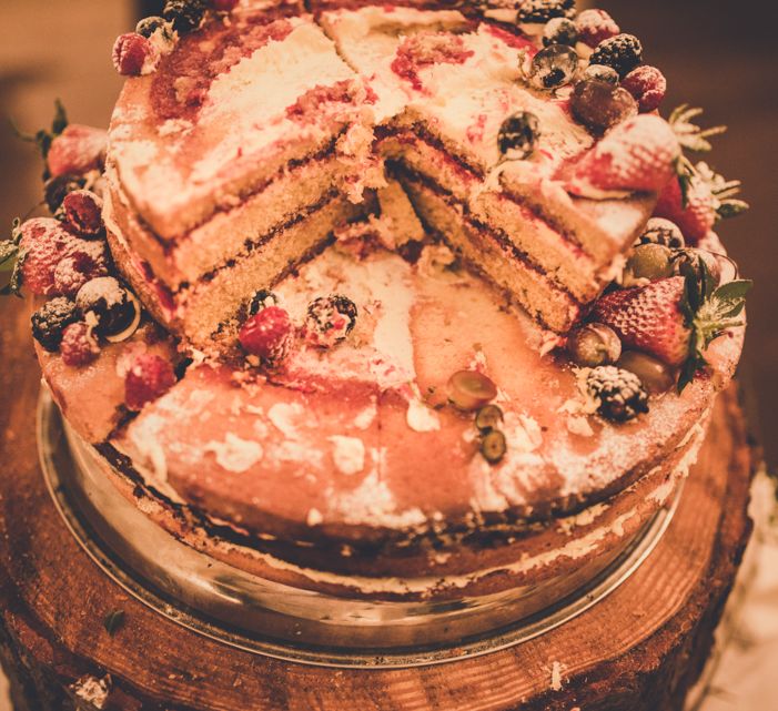 Naked Cake For Wedding