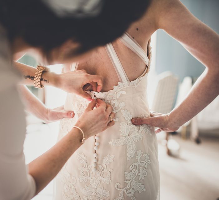 Bride Getting Ready on Wedding Morning