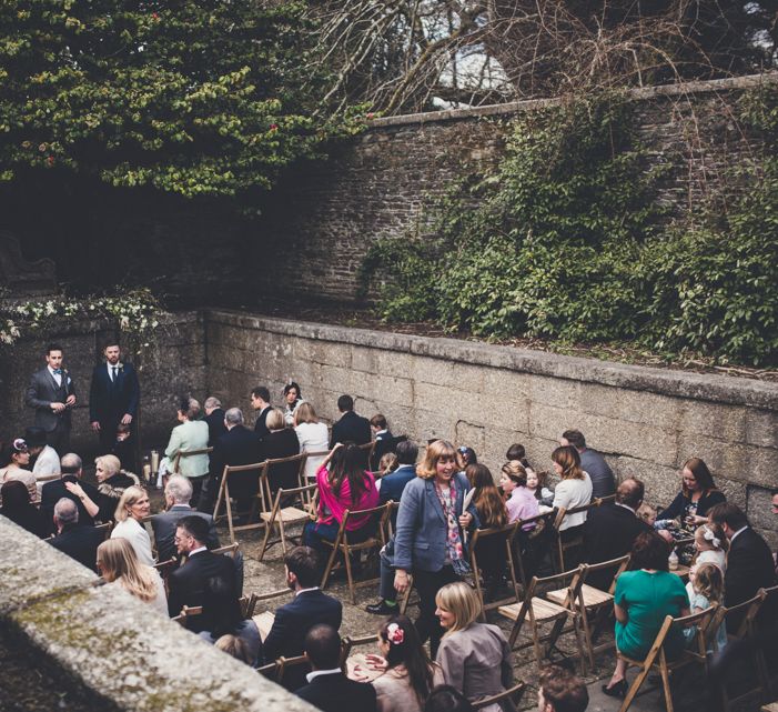 Ceremony In Old Pool Area At Boconnoc Cornwall