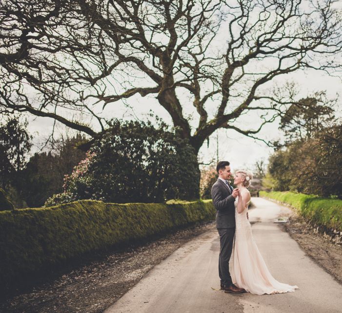 Bride & Groom At Bconnoc Cornwall