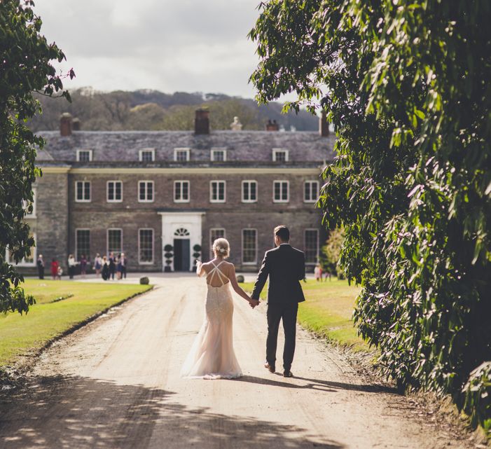 Bride & Groom At Bconnoc Cornwall