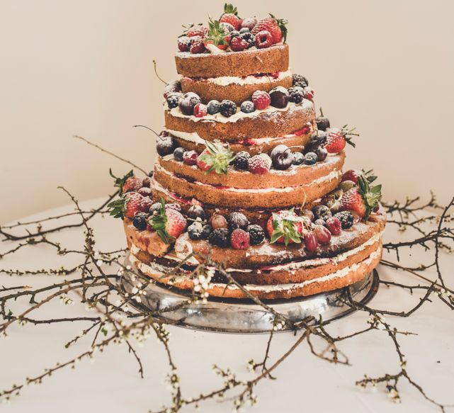 Naked Wedding Cake