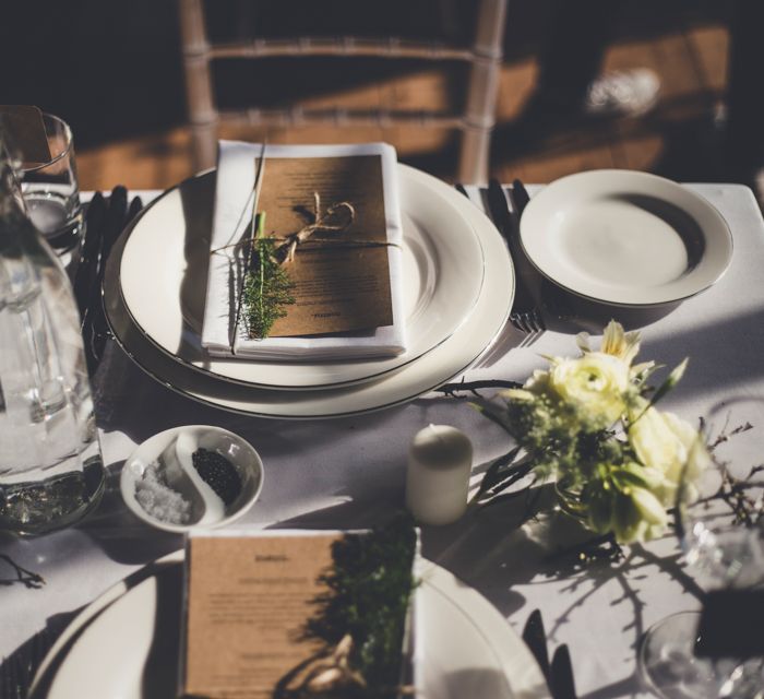 Rustic Wedding Place Settings