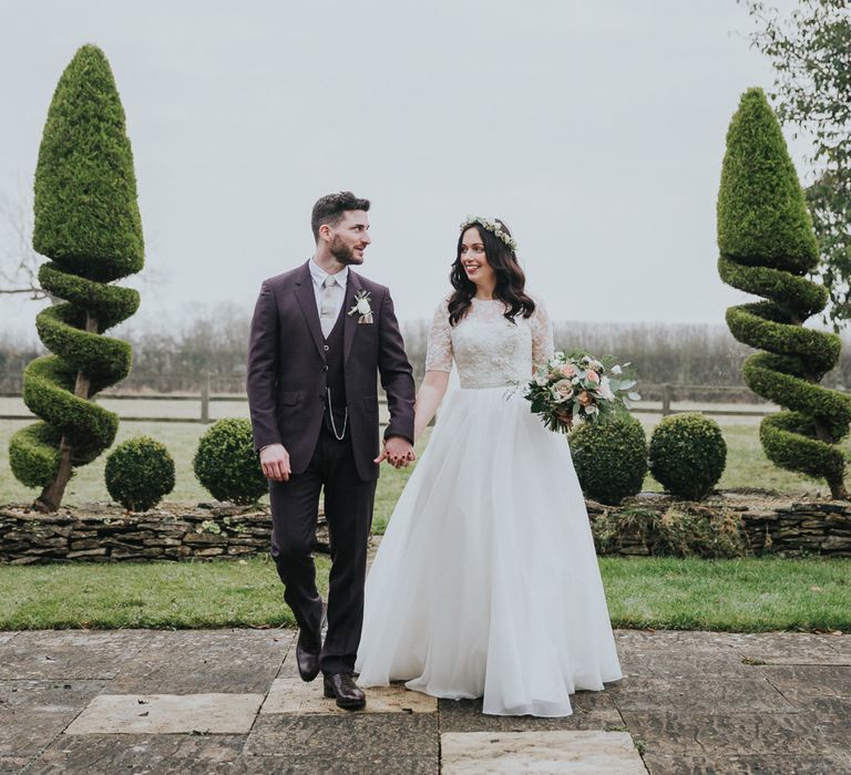 Christmas Wedding At Exclusive Hire Luxury Cotswold Venue Hyde House With Images From Kate Gray Photography