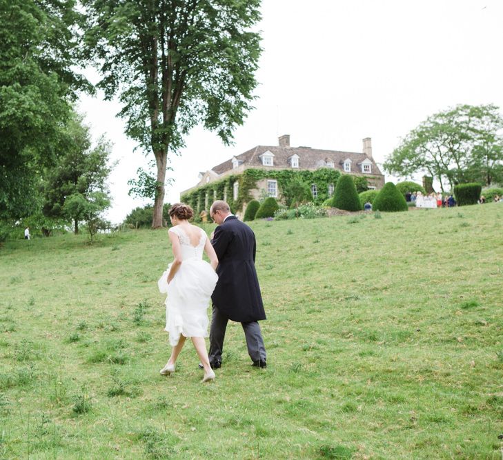 Bride in Ingrida Bridal Gown | Groom in Tails | Beautiful Classic Wedding at Cornwell Manor | Lucy Davenport Photography