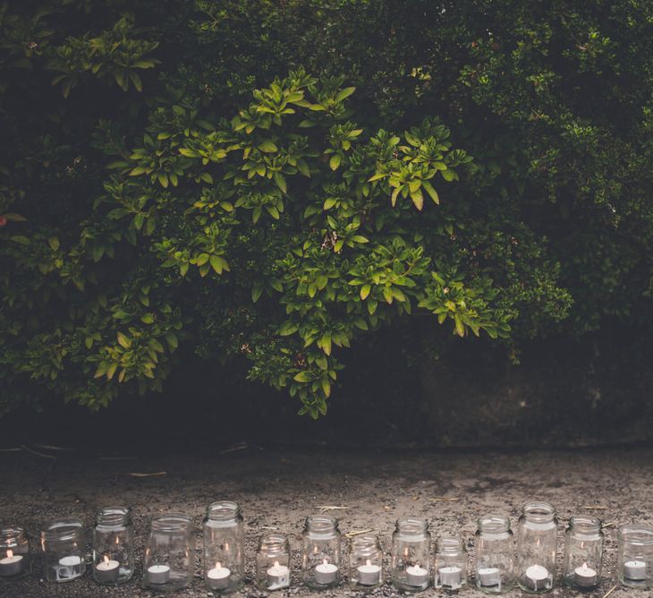 Tea Lights in Jam Jars