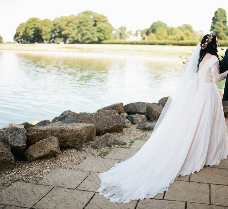 Bride in Naomi Neoh Gown | Groom in Hackett Suit | Natalie Hewitt Planned Wedding at Normanton Church & Kingsthorpe Lodge Barn | Jeni Smith Photography | Blue Ridge Wedding Videography